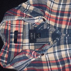 J Crew Homespun Slim Soft/High Quality Button Down